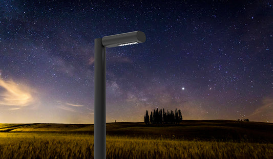 Palo d'illuminazione SIMPLY con lanterna ovale